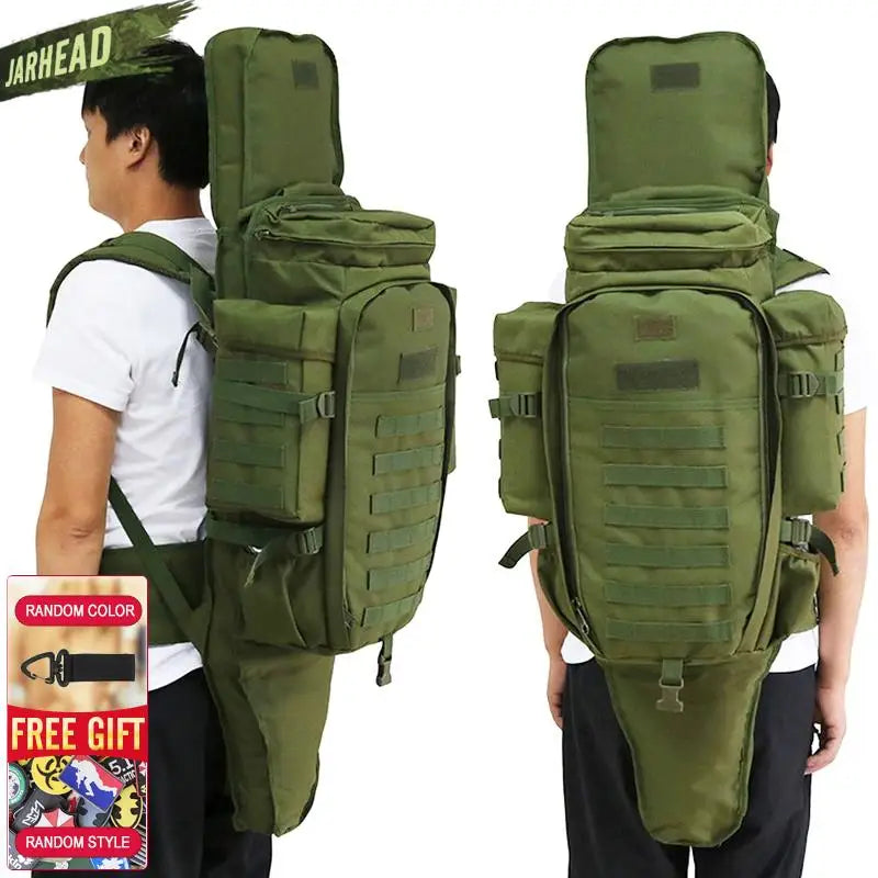 911 Military Combined Backpack 70L Large Capacity Multifunction Rifle Rucksacks Men Travel Trekking Tactical Assault Knapsack