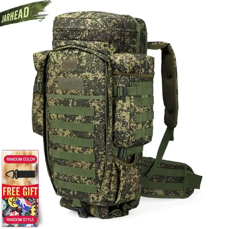 911 Military Combined Backpack 70L Large Capacity Multifunction Rifle Rucksacks Men Travel Trekking Tactical Assault Knapsack
